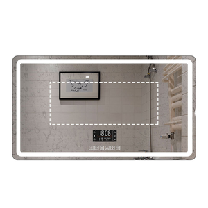 <span class=keywords><strong>Espejo</strong></span> de Baño LED Inteligente con Pantalla Táctil, Montado <span class=keywords><strong>en</strong></span> <span class=keywords><strong>la</strong></span> Pared, Antivaho, Luz Regulable <span class=keywords><strong>para</strong></span> Baño - Product Image 6