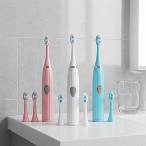 Cepillo de Dientes Eléctrico Inteligente con Vibración Sónica, Antibacterial, con Cerdas Suaves, Blanqueador, para Adultos, para Uso Doméstico, Gran Venta 2025 - Product Image 1