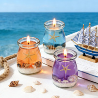 Individuelle Geschenkbox Ozean-Thema Gel-Duftkerze zur Heimdekoration Glas-Aromatherapie-Kerzen