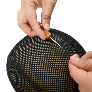 Bonnet de perruque personnalisé Originea avec logo, <span class=keywords><strong>filet</strong></span> à <span class=keywords><strong>cheveux</strong></span> en maille pour femme, bonnet de <span class=keywords><strong>nuit</strong></span>, bonnet de <span class=keywords><strong>nuit</strong></span> pour dormir, foulard de <span class=keywords><strong>nuit</strong></span>, bonnet en maille tricoté à la main - Product Image 6