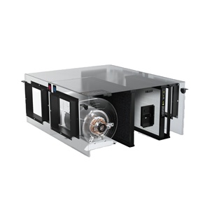 Système de ventilation centralisé pour sous-sol, <span class=keywords><strong>double</strong></span> <span class=keywords><strong>flux</strong></span> MVHR ERV HVAC, 3000 CMH, pour la purification de l'air de la poussière et de la fumée, pour hôtels et usines - Product Image 1