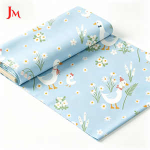 Tessuto in Cotone Voile Muslin Organico con Stampa Digitale Personalizzata, Motivi Cartoon per Abbigliamento Neonato - Product Image 3