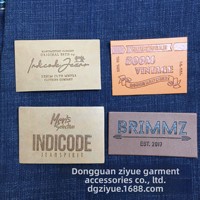 Étiquettes en cuir PU 3D gaufrées personnalisées OEM, patchs durables pour vêtements de marque, pour jeans, casquettes, habillement, faible MOQ, directement de l'usine
