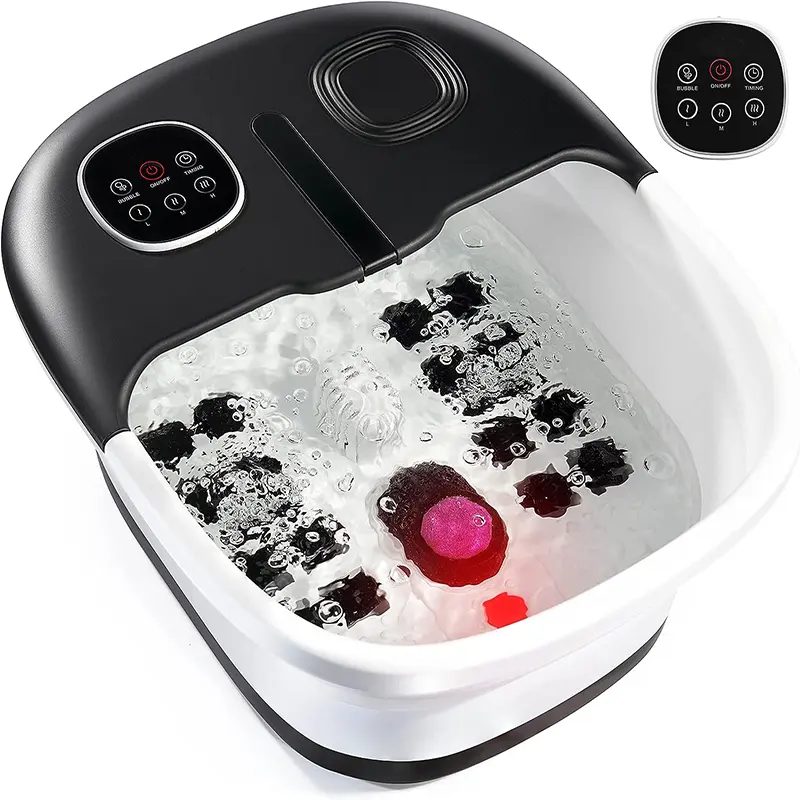 Chân Spa với nhiệt và massage và máy bay phản lực bao gồm một điều khiển từ xa một pumice đá ráp massager với bong bóng và rung động