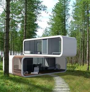Cama de Estrutura de Aço MK P20 Apple Cabin |   Container Modular de Madeira e Aço para Hotel, Dormitório, Escritório e Restaurante |   Respirável - Product Image 1