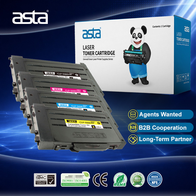 ASTA Wholesale CLP 300A 350A 500D5 510D2 510D5 600A 660A 660B Color Toner Cartridge With Chip Compatible for Samsung