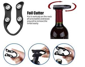 Ensemble d'ouvre-bouteille de <span class=keywords><strong>vin</strong></span>, ouvre-bouteille de <span class=keywords><strong>vin</strong></span> rouge manuel de 8 pièces avec étui en bois classique, tire-bouchon pour bouteilles de <span class=keywords><strong>vin</strong></span> - Product Image 3