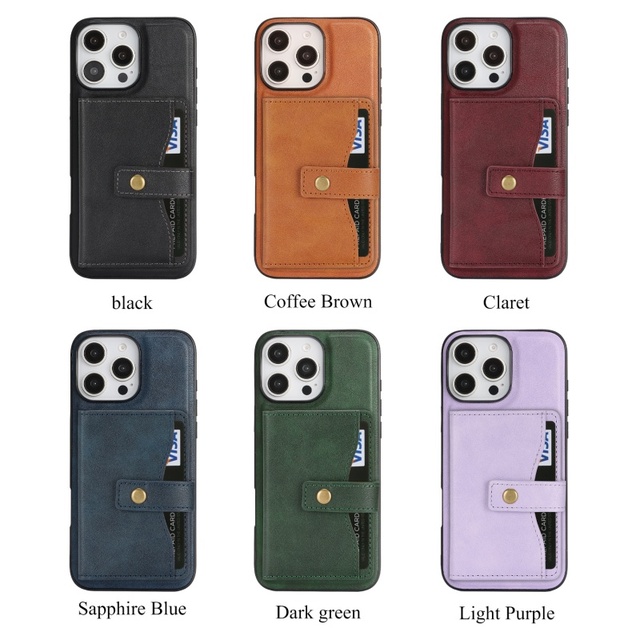 C2 Magnetic Credit Card Holder Wallet Phone Case for Iphone 15 17 Pro Max Samsung S24 Ultra Flip 6 Fold 7 Google Wireless Charge
