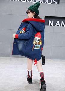 Nuevas Chaquetas Infantiles Premium, Ropa de Invierno, Ropa Exterior para Mujer, Abrigo de Mezclilla para Niñas de China - Product Image 6