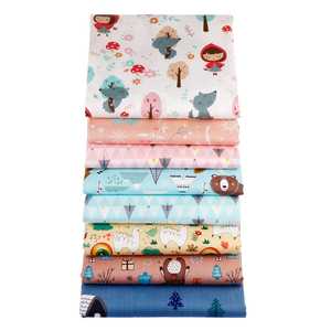 Ensemble de tissus en patchwork pour travaux manuels, couture, quilting, tissu en coton sergé imprimé de dessins animés fait à la main - Product Image 3