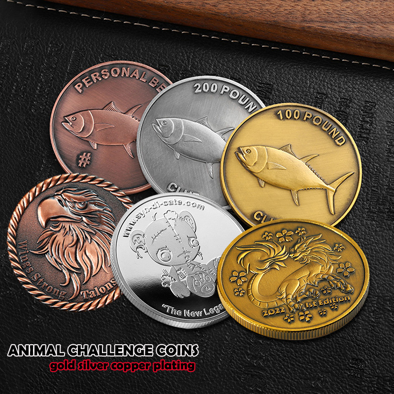 embossing challenge coins