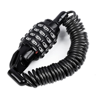 Serrure de casque de moto Portable vélo mot de passe fil d'acier serrure VTT casque mot de passe serrure