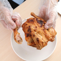 Gant PE jetable en plastique PE-HD personnalisable de qualité alimentaire 2 uniquement, emballage unique, gants emballés individuellement