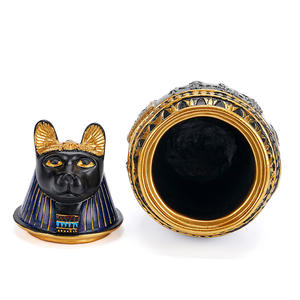 Recipiente para Cenizas de Mascotas Estilo Faraón <span class=keywords><strong>Egipcio</strong></span>, Decoración para el Hogar, Figura de Resina Realista Pintada a Mano, Duradera para Interiores - Product Image 5