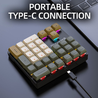 USB Numeric Keypad 1.5m RGB 33 Keys PBT Keycaps for Laptop Notebook Surface Tabulation Accounting Mechanical Keyboard