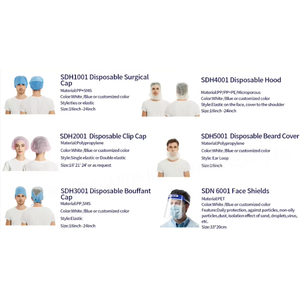 SMS 35gsm đàn hồi dùng một lần y tế phẫu thuật <span class=keywords><strong>cap</strong></span> 35gsm bác sĩ y tá bác sĩ phẫu thuật đầu Bìa bán buôn không dệt pp CE SANDA tóc - Product Image 4