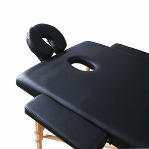 Table de massage portable noire en PU et hêtre, sans électricité, pour <span class=keywords><strong>tatouage</strong></span>, durable, accessoire de maquillage permanent, marque PUNK, 99x74x19cm, 20kg - Product Image 4