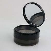 Boîte à poudre compacte 15g avec couvercle rabattable, flacon transparent rond 70mm, vente chaude, boîte vide 20-25g pour poudre compacte