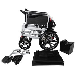 Silla de ruedas eléctrica de gran venta, marco de acero, silla de ruedas eléctrica cómoda plegable, silla de ruedas eléctrica resistente para adultos - Product Image 5