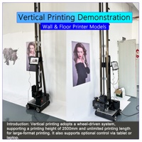Nueva Impresora Digital UV de Inyección de Tinta Híbrida para Paredes, Pisos y Telas, Totalmente Automática, con Cabezal de Impresión DX7, Inalámbrica, Diseño Ligero y Portátil