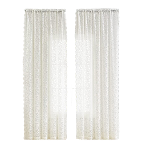 Nuovi Arrivi: Tende in Voile Bianco Retrò <span class=keywords><strong>con</strong></span> Ricami in Pizzo per Soggiorno - Product Image 1