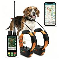 Collier de suivi pour chien de qualité militaire, édition chasse : double antenne (GPS/VHF) + balise LED pour la chasse nocturne et autonomie de 28 heures