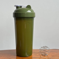 Conception créative Gourde Personnalisable Deau Bouteille d'eau 500ml 700ml Sans Bpa en plastique Gym Protein Shaker Tasse avec mélangeur