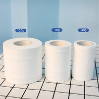 Papier toilette doux en pâte mixte OEM, sans poussière, non fluorescent, jetable, 13,5 g x 4 plis, 100 mm de large
