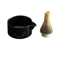 Ensemble de kit Matcha fouet et bol avec bec verseur cuillère à mesurer outils de fabrication de thé japonais
