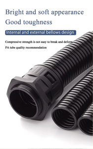 Pp PA nhựa 4.5mm 5.2mm 5.5mm 6mm 7mm 7.5mm 9mm 10mm 20mm 91mm không chia & chia linh hoạt sóng ống dẫn dây <span class=keywords><strong>Loom</strong></span> - Product Image 4
