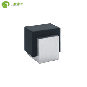 New Solid Stainless Steel Door Stopper Wall Floor <b>Mounted</b> <b>Rubber</b> Door Stopper - Product Image 1