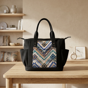 Genuine Leather Women's Tote Bag With Fringe Drawstring Large Capacity <b>Soft</b> Handle Classic Style - Product Image 1