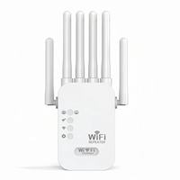 6 antenas 1200Mbps banda Dual inalámbrico Wifi repetidor extensor amplificador de señal repetidor de largo alcance Wi-Fi Punto de Acceso