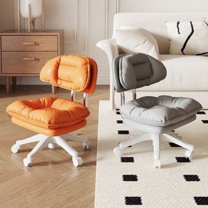 Silla Giratoria Artística Minimalista con Respaldo y Altura Ajustables, Silla <span class=keywords><strong>de</strong></span> Barbero/Computadora para el Hogar, Cómoda para Estar Sentado Durante Mucho Tiempo - Product Image 3