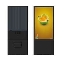 49 pouces au sol publicité commerciale extérieure IP65 étanche LCD écran tactile kiosque d'affichage numérique