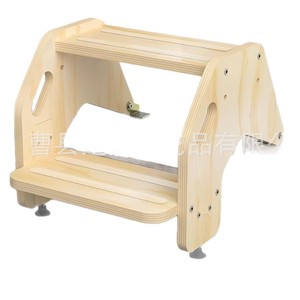 Wooden Children Step <b>Stool</b> Montessori Learning Tower Kitchen <b>Bathroom</b> Standing <b>Stool</b> Toddler Wash Footstool Durable Safety - Product Image 2