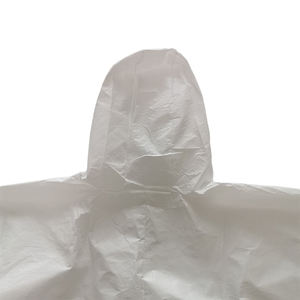 ชุดผ้าไมโครไฟเบอร์แบบใช้แล้วทิ้ง,ชุดป้องกันวัตถุอันตรายสีขาวกันน้ำคลุมรอบเครื่องแบบผ้าไมโครไฟเบอร์แบบใช้แล้วทิ้ง - Product Image 2