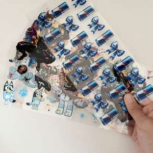 Transferencias de Plástico UV de 16 oz para Vasos de Dibujos Animados, Transferencia Térmica Digital de Doble Cara de Alta Calidad, Personalizada - Product Image 4