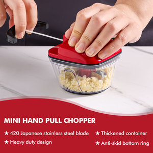 Multifunction Mini Manual Blender Quick Press Nut Onion Salad <strong>Vegetable</strong> <strong>Cutter</strong> Hand Pull Meat Garlic Chopper - Product Image 4