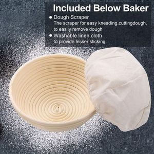Bannetones de Ratán para Molde, Cestas de Fermentación, Cubiertas de Tela para Pan, Juego Completo - Product Image 5