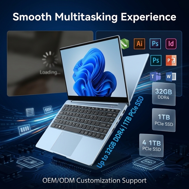 14.1 Inch Model Features an Intel I7-1165G7 Processor with Options of 128GB 256GB 512GB and 1TB SSD Business Laptop Computers