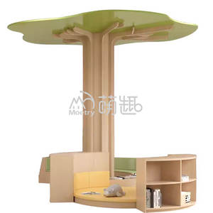 Moetry Kindergarten guardería vestíbulo diseño columna decoración árbol hojas madera guardería aula decoración para <span class=keywords><strong>centro</strong></span> de cuidado infantil - Product Image 6