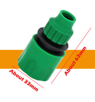 Raccord rapide à barbillon de 1/4 pouce en PP, norme DIN, durable, pour tuyau d'arrosage de jardin, écologique