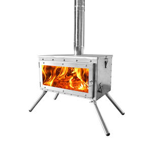 Poêle de camping à <span class=keywords><strong>bois</strong></span> en acier inoxydable pliable extérieur portable avec poêle à <span class=keywords><strong>bois</strong></span> de <span class=keywords><strong>tuyau</strong></span> de cheminée - Product Image 4