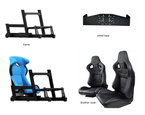 Nuevo Diseño Personalizado de Simulador de Carreras con Perfil de Aluminio 4080, Asiento y Soporte para Monitor, Configuración Completa, Cabina de Simulación de Carreras - Product Image 3