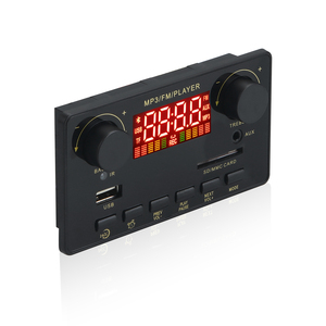 Placa decodificadora de coche de 160W <span class=keywords><strong>Bluetooth</strong></span> 5,0 MP3 WMA Radio FM Mp3 reproductor de música altavoz reloj despertador Digital pantalla de tiempo tarjeta elegante - Product Image 2