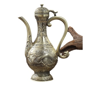 Ensemble distributeur de <span class=keywords><strong>liqueur</strong></span> et pot à vin Longfeng haut de gamme, en métal, style ancien, avec petites tasses à vin pour la maison - Product Image 5