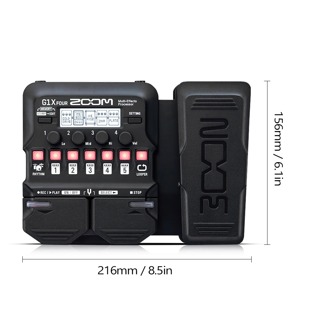 ZOOM G1 X FOUR - Versatile Guitar Effect Pedal for Home