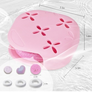Scatola portaoggetti in silicone personalizzata <span class=keywords><strong>per</strong></span> <span class=keywords><strong>bagno</strong></span>, aromaterapia, lavabo, vasca da <span class=keywords><strong>bagno</strong></span>, design moderno e semplice, portasapone WF-2025 - Product Image 2