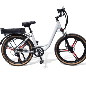 Electric Brushless Electronic Urban Sports EBike Rear Hub 7-Speed Rear Carrier 26-Inch Tires 48V 8Ah Lithium Battery Aluminum - Product Image 2